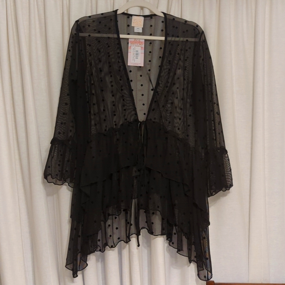 Zadie B's Windsor Mesh Tie Top